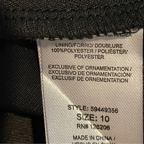 Girls Belle Badgley Mischka Black dress with silver Fit and Flare dress 10 - Picture 7 of 10